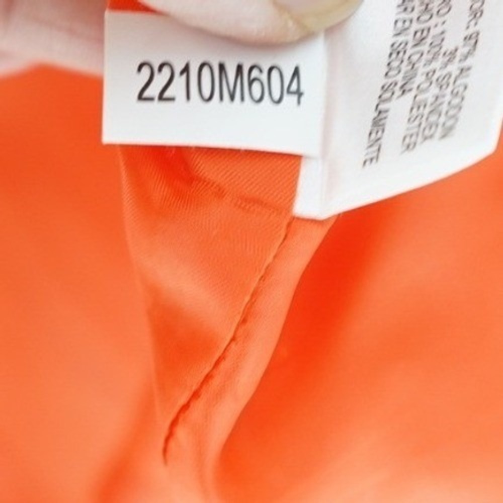 Alex Marie Orange Sleeveless V-Neck A-line Dress 16 Ruffled Waist Accent - Picture 9 of 11
